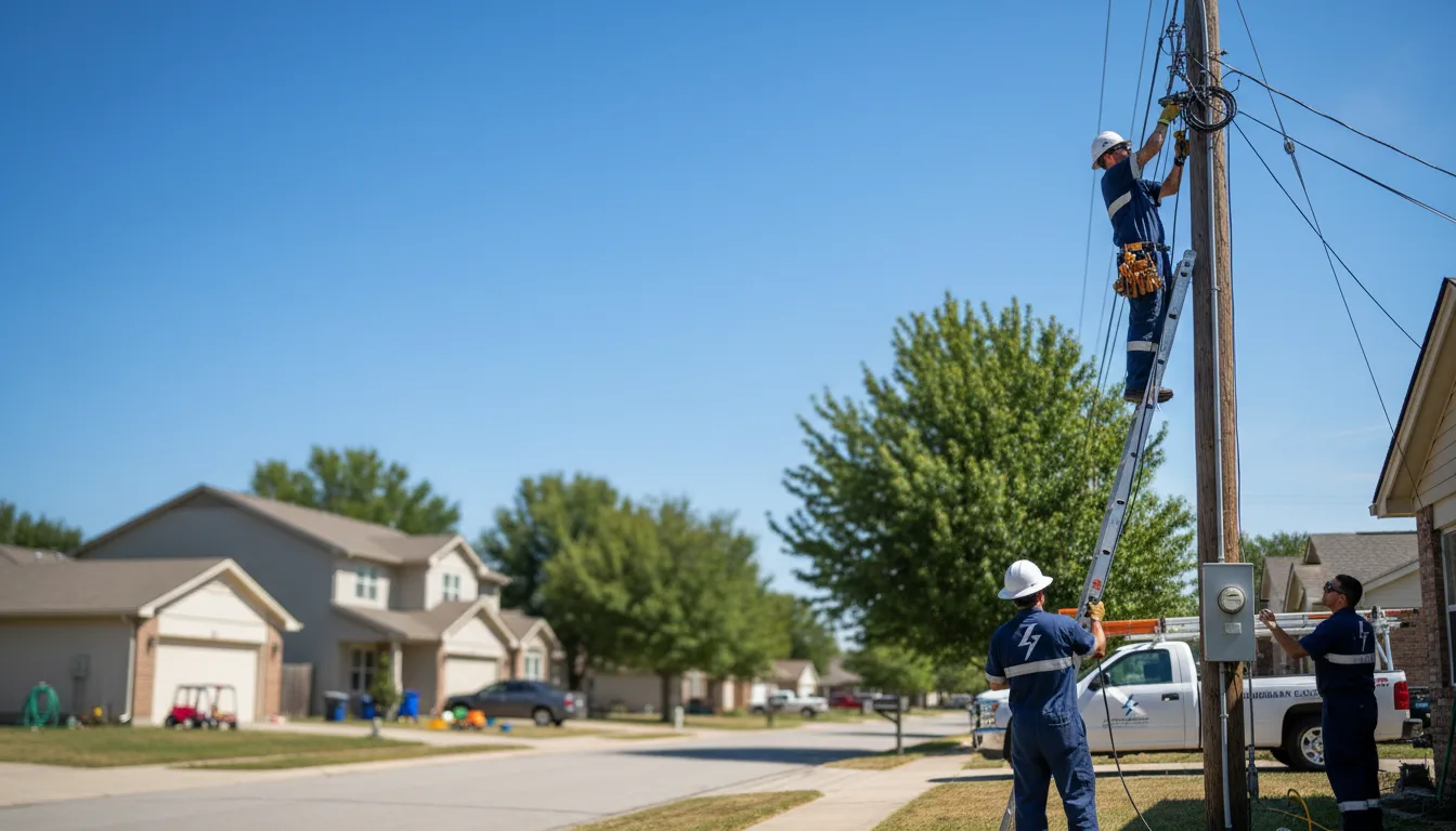 Residential electrician providing installation services in Dalton, WI